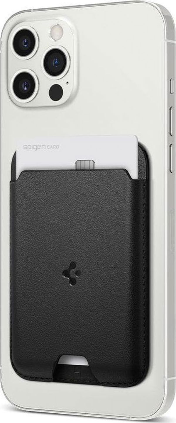 Spigen Valentinus MagSafe Card Holder για iPhone 12/13 - Θήκη Καρτών για MagSafe - Μαύρη