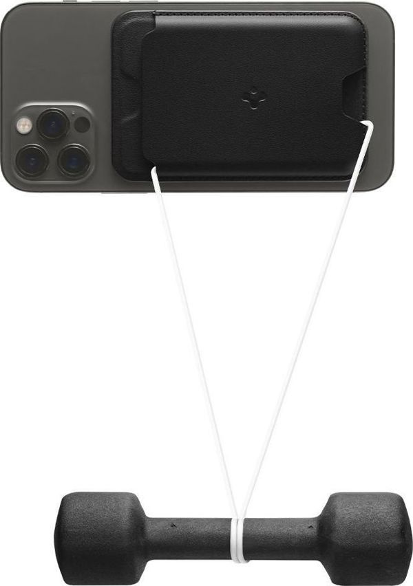 Spigen Valentinus MagSafe Card Holder για iPhone 12/13 - Θήκη Καρτών για MagSafe - Μαύρη