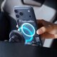 SPIGEN EV15MAQ ESSENTIAL MAGNETIC MAGSAFE VENT CAR MOUNT WIRELESS CHARGER 15W Qi2 BLACK