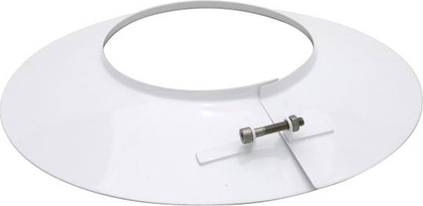 SpiroFlex Κάλυμμα Σωλήνα Θέρμανσης 60/100mm, Γαλβανισμένος Χάλυβας, Λευκό, RSK.SX-TD60/100OSB