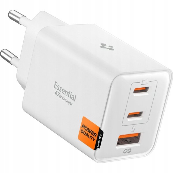 Spigen Essential 47W Wall Charger EE473EU, white