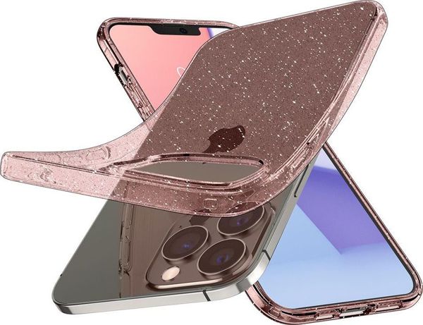Spigen Etui Spigen Liquid Crystal Apple iPhone 13 Pro Glitter Rose