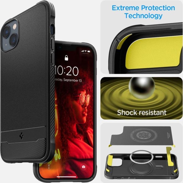 Spigen Rugged Armor MagSafe Θήκη για Apple iPhone 14 - Matte Black