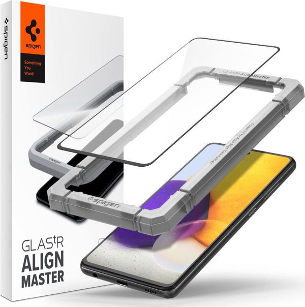 Spigen Tempered Glass AlignMaster για Samsung Galaxy A52 4G/5G, Full Cover, Μαύρο