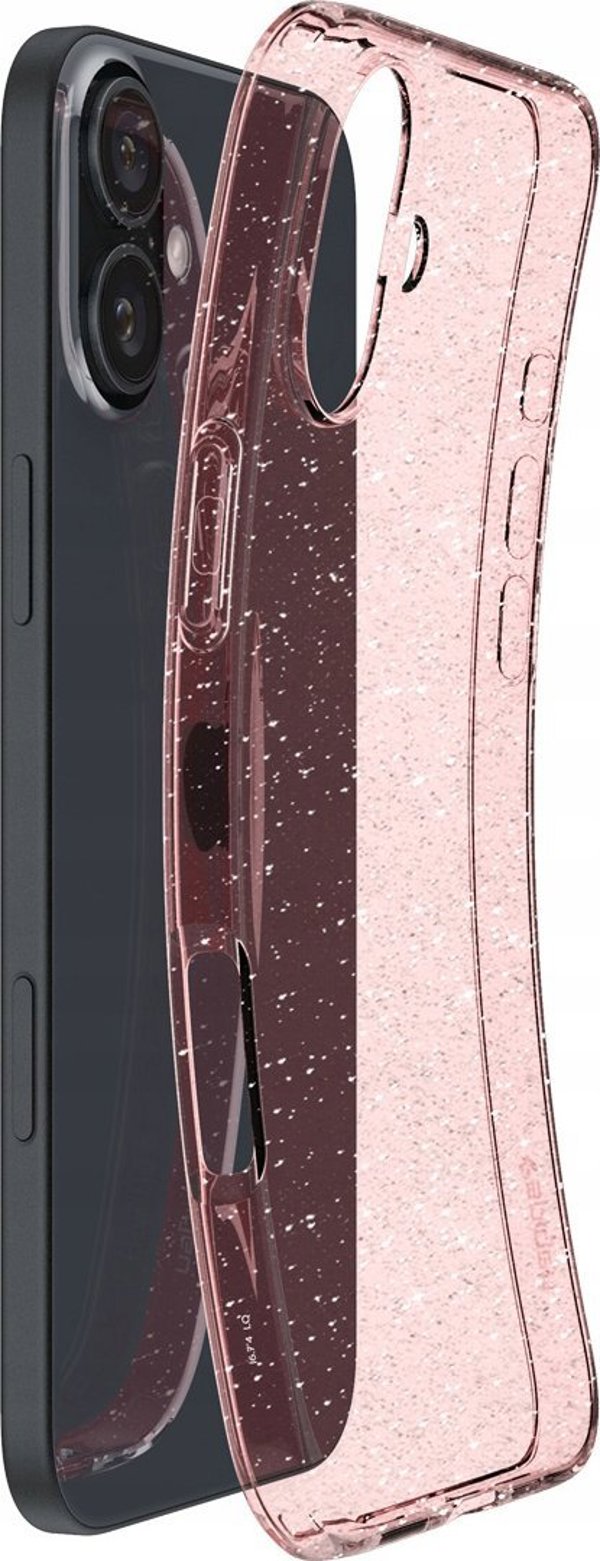 Θήκη Spigen Liquid Crystal Glitter για iPhone 16 - Rose Quartz TPU