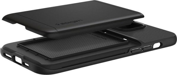 Θήκη Spigen Slim Armor CS για Apple iPhone 14 Plus - Μαύρο - Προστατευτική Θήκη με Θήκη Καρτών TPU & Πολυανθρακικό