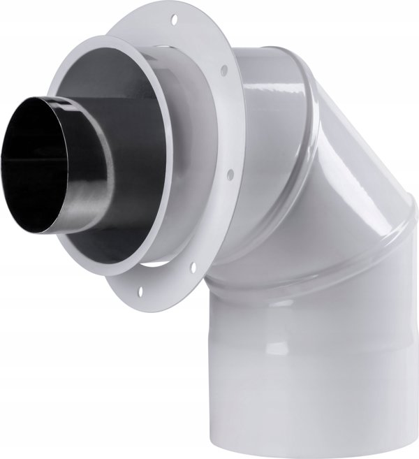 SpiroFlex Προσαρμογέας TWK 60/100mm για Συστήματα Καύσης Αερίου, Ανοξείδωτο Ατσάλι, Λευκός