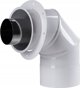 SpiroFlex Προσαρμογέας TWK 60/100mm για Συστήματα Καύσης Αερίου, Ανοξείδωτο Ατσάλι, Λευκός