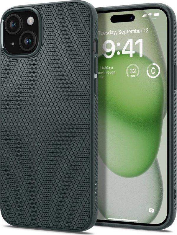 Spigen Liquid Air, άβυσσος πράσινο - iPhone 15 Plus