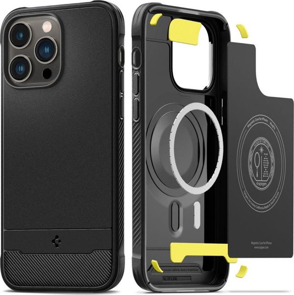 Spigen Etui Spigen Rugged Armor Mag MagSafe Apple iPhone 14 Pro Matte Black
