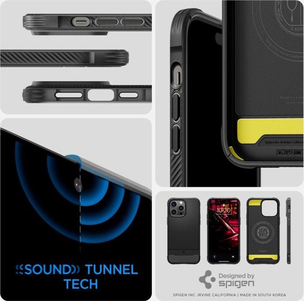 Spigen Etui Spigen Rugged Armor Mag MagSafe Apple iPhone 14 Pro Matte Black
