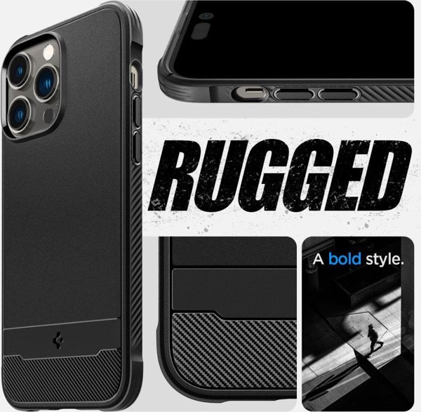 Spigen Etui Spigen Rugged Armor Mag MagSafe Apple iPhone 14 Pro Matte Black