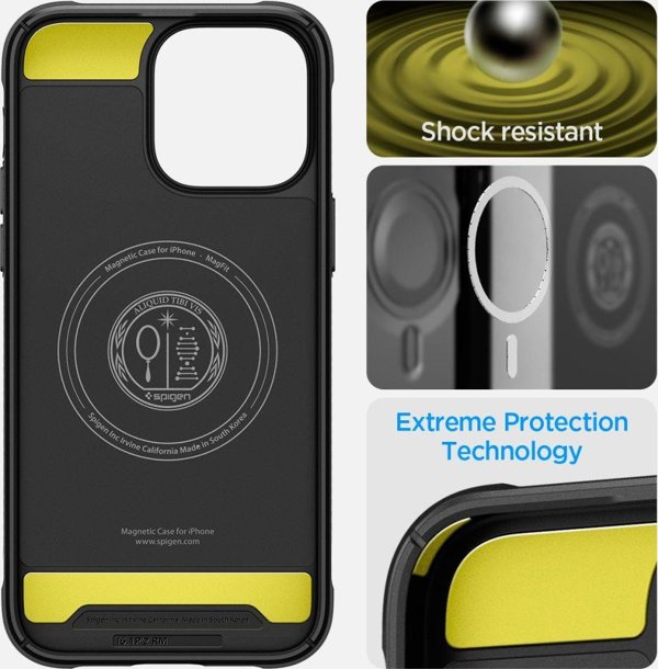 Spigen Etui Spigen Rugged Armor Mag MagSafe Apple iPhone 14 Pro Matte Black