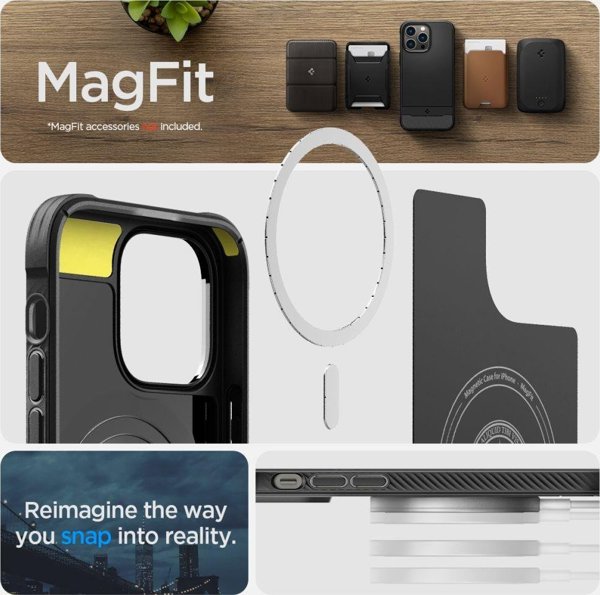 Spigen Etui Spigen Rugged Armor Mag MagSafe Apple iPhone 14 Pro Matte Black