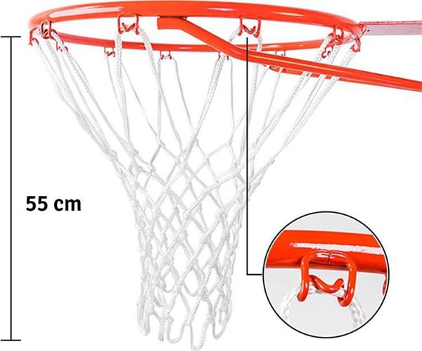 Sports Equipment Δίκτυ μπάσκετ AG300A λευκό, χοντρό