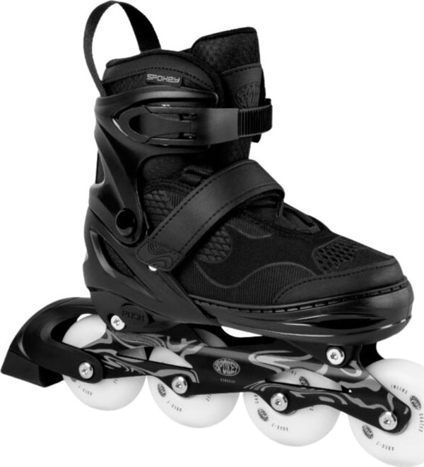 Spokey Firefly Roller Πατίνια Ρυθμιζόμενα, Μαύρο-Άσπρο, Μέγεθος 39-42