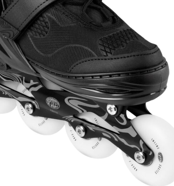 Spokey Firefly Roller Πατίνια Ρυθμιζόμενα, Μαύρο-Άσπρο, Μέγεθος 39-42