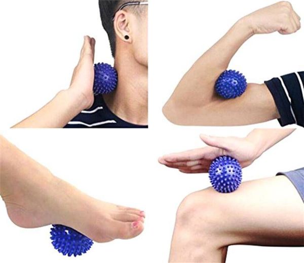 Sports Equipment FT40C Μπλε Μπάλα με Ακίδες για Προπόνηση 9,5 cm