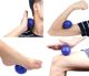 Sports Equipment FT40C Μπλε Μπάλα με Ακίδες για Προπόνηση 9,5 cm