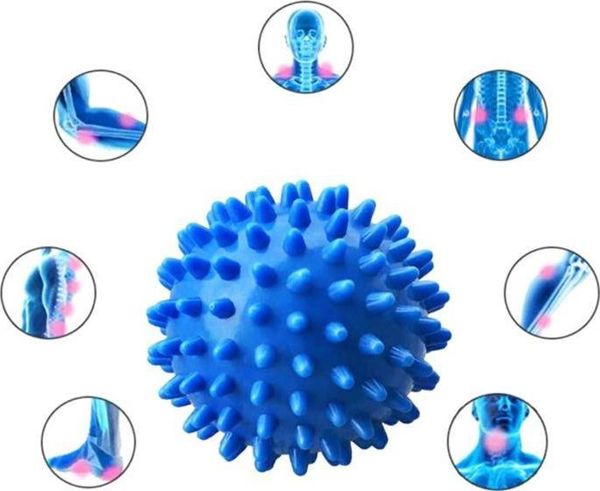Sports Equipment FT40C Μπλε Μπάλα με Ακίδες για Προπόνηση 9,5 cm