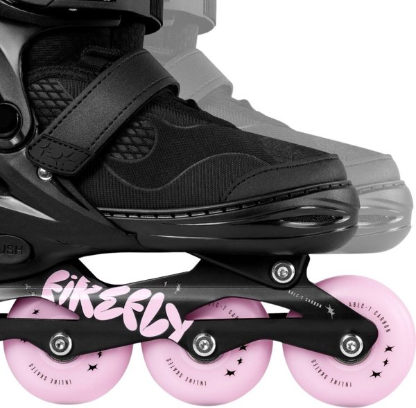 Spokey Πατίνια roller Spokey Firefly μαύρο-ροζ 946365-946366 35-38