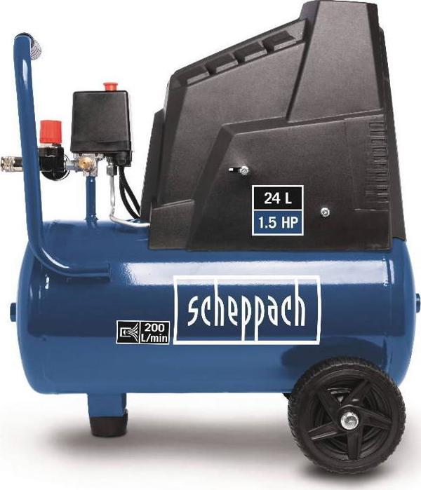 Συμπιεστής Scheppach HC30o, 24L, 8bar, Χωρίς Λάδι, με Αξεσουάρ (SCH5906146901)