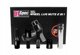Βίδες τροχών D1Spec Heptagon 2σε1 Χάλυβας M14x1,5 30mm Κώνος Μαύρες