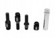 Βίδες τροχών D1Spec Heptagon 2σε1 Χάλυβας M14x1,5 30mm Κώνος Μαύρες