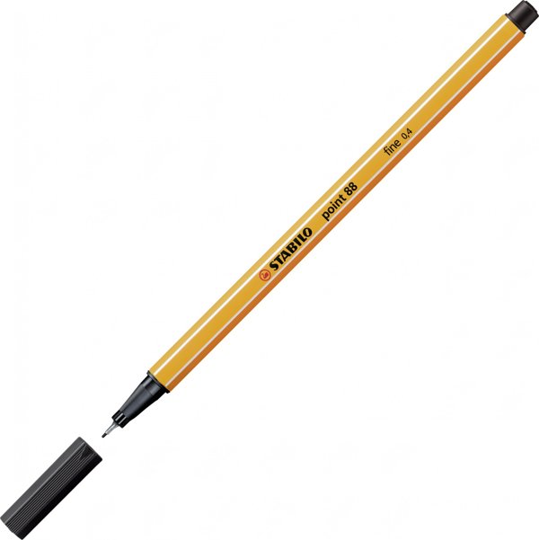 Stabilo Point 88 Fineliner Στυλό, Σετ 50 Τεμαχίων, Πολύχρωμα, Εξαγωνικό Σχήμα