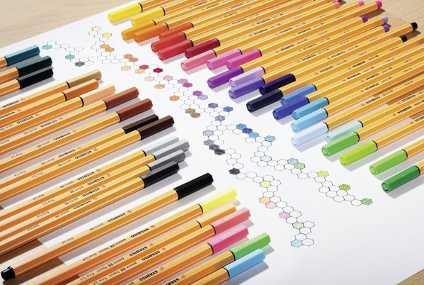 Stabilo Point 88 Fineliner Στυλό, Σετ 50 Τεμαχίων, Πολύχρωμα, Εξαγωνικό Σχήμα
