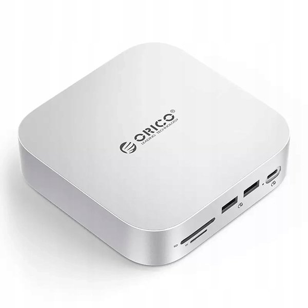 Orico MiniLink 9w1 Docking Station με θήκη για σκληρό δίσκο - ασημί