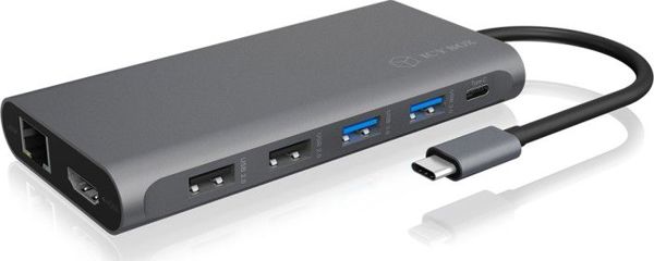 Icy Box DK4050-CPD USB-C Docking Station - Σταθμός Σύνδεσης και Αναπαραγωγέας για Laptop