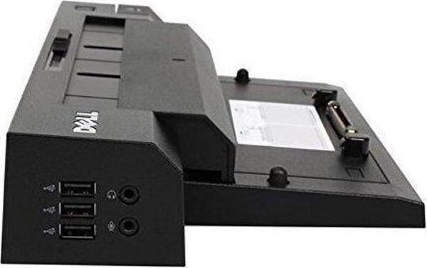 Dell E-Port Plus YP021 Σταθμός Αγκύρωσης (Docking Station) με Θύρες USB 2.0, DVI, DisplayPort και VGA, Μαύρο