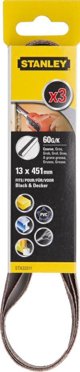 Stanley STA.PASY BEZKONCOWE 13mm x 451mm P 40 /3szt.