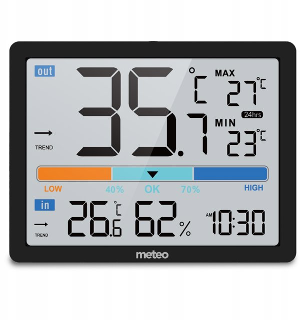 STACJA POGODOWA CYFROWA TERMOMETR METEO SP109C