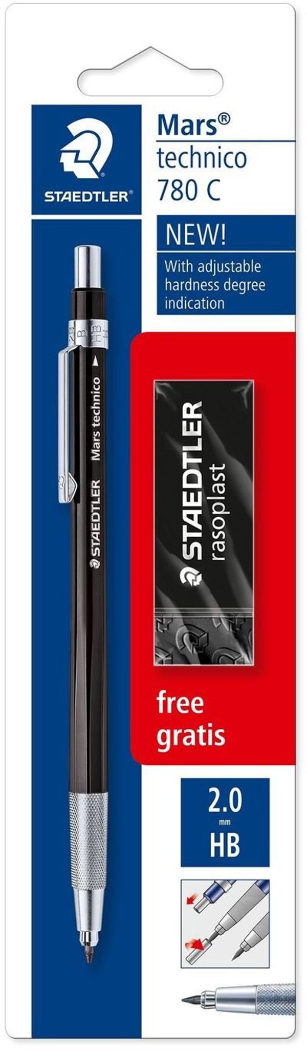 Staedtler 780 C BKP6 Αυτόματο Μολύβι Τεχνικού Σχεδίου 2mm