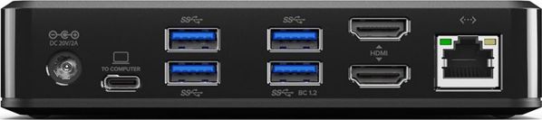 Alogic Universal Twin HD Docking Station, USB-C & USB-A, Διπλή Οθόνη Full HD, Συμβατότητα Windows & Mac (DUTHD)
