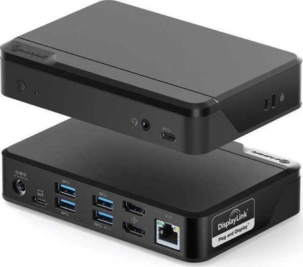 Alogic Universal Twin HD Docking Station, USB-C & USB-A, Διπλή Οθόνη Full HD, Συμβατότητα Windows & Mac (DUTHD)