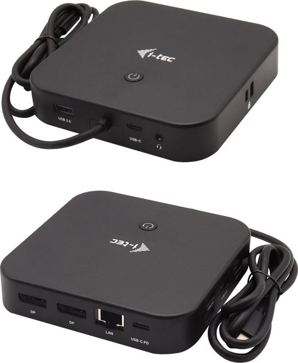 I-TEC Dual Display USB-C Docking Station (C31DUALDPDOCKPD) - Σταθμός Σύνδεσης για 2 Οθόνες 4K