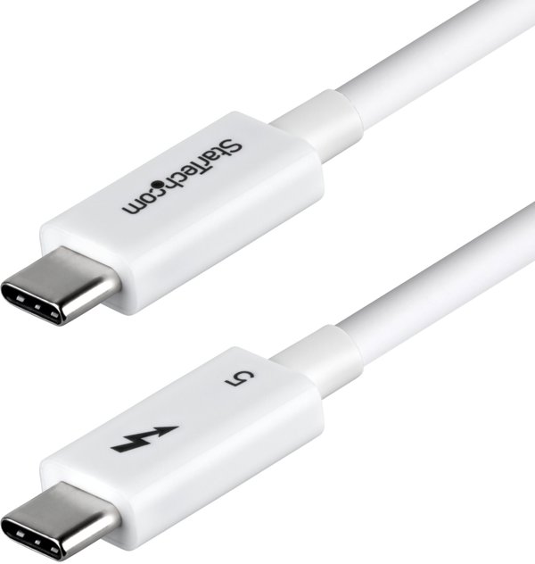StarTech Thunderbolt kabelis, TBLT5MM80CM240WWH, 0,8 m, baltas