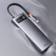 Baseus Metal Gleam Series Hub 7in1 USB-C Docking Station - 4K HDMI, USB 3.0, Power Delivery (WKWG040013)