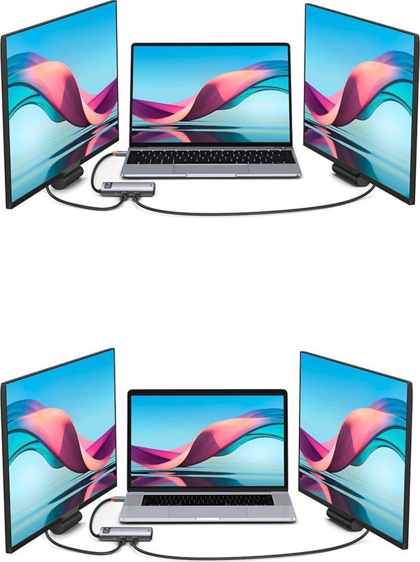 Baseus Metal Gleam Series Hub 7in1 USB-C Docking Station - 4K HDMI, USB 3.0, Power Delivery (WKWG040013)