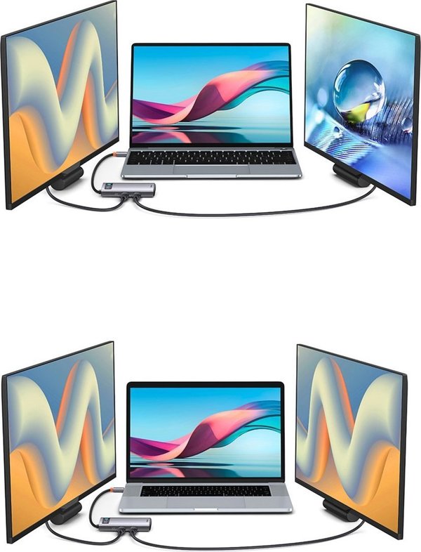 Baseus Metal Gleam Series Hub 7in1 USB-C Docking Station - 4K HDMI, USB 3.0, Power Delivery (WKWG040013)
