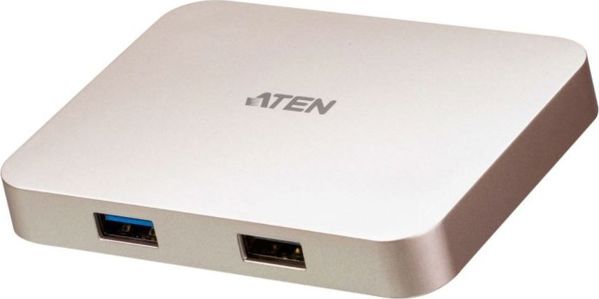 Aten UH3235 USB-C 4K Mini Dock 4-σε-1, με θύρες USB-A, HDMI & USB-C Power Delivery, για PC, Mac, iPad Pro & Smartphone