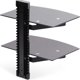 StarTech 2B-WALL-MOUNT-SHELF ράφι για συσκευές ήχου και βίντεο Μαύρο Γυαλί