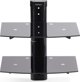 StarTech 2B-WALL-MOUNT-SHELF ράφι για συσκευές ήχου και βίντεο Μαύρο Γυαλί
