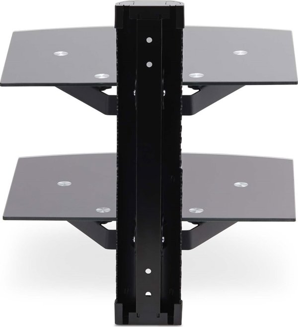 StarTech 2B-WALL-MOUNT-SHELF ράφι για συσκευές ήχου και βίντεο Μαύρο Γυαλί
