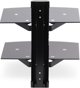 StarTech 2B-WALL-MOUNT-SHELF ράφι για συσκευές ήχου και βίντεο Μαύρο Γυαλί