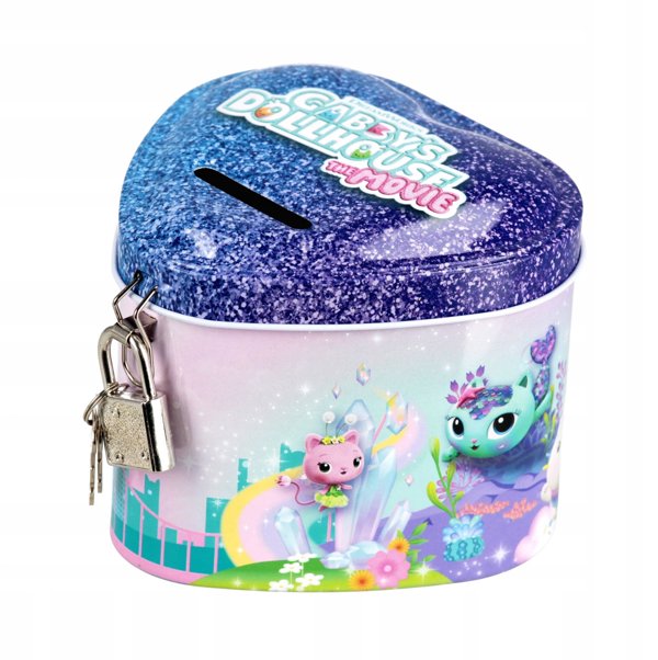 Starpak Μεταλλικός Κουμπαράς Gabby's Dollhouse Με Καρδιά, 10cm