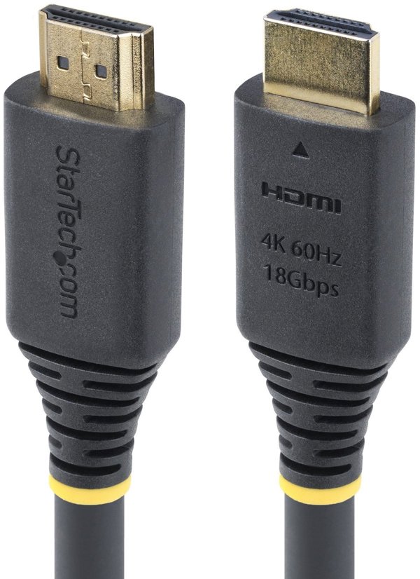 StarTech.com Καλώδιο HDMI 2.0 Υψηλής Ταχύτητας 5m, 4K 60Hz, 1440p 144Hz, 18Gbps, UHD, ARC, για TV και PC